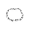 Silver-Tone Twisted Rope Bracelet at Spencer's