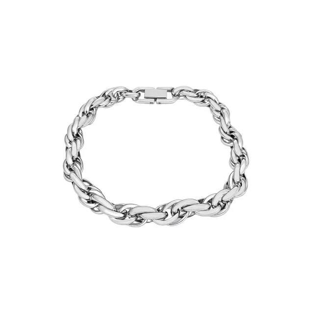 Silver-Tone Twisted Rope Bracelet at Spencer's