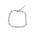 Silver-Tone Paper Clip Chain Bracelet at Spencer's