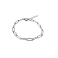 Silver-Tone Paper Clip Chain Bracelet at Spencer's