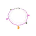 3-Row Pink Candy Wallet Chain at Spencer's