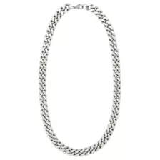 Silver-Tone Large Curb Chain Necklace at Spencer's