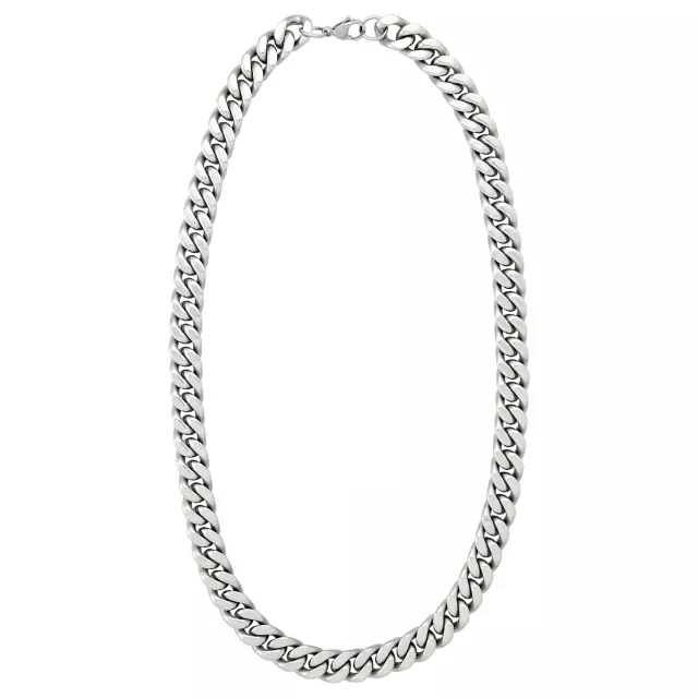 Silver-Tone Large Curb Chain Necklace at Spencer's