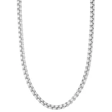 Small Silver-Tone Box Chain Necklace at Spencer's