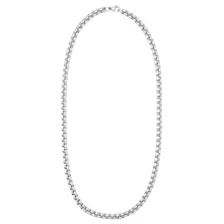 Small Silver-Tone Box Chain Necklace at Spencer's