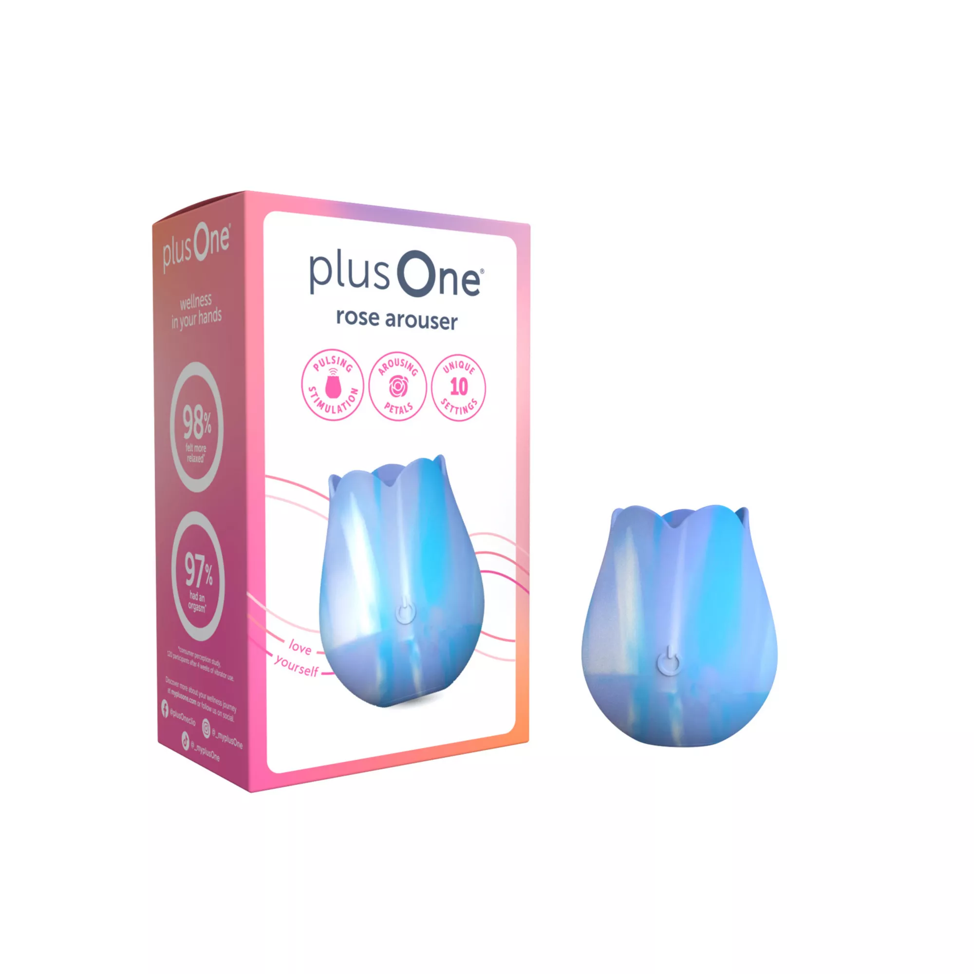 plusOne Rose Arouser Blue Tie Dye at Spencer's