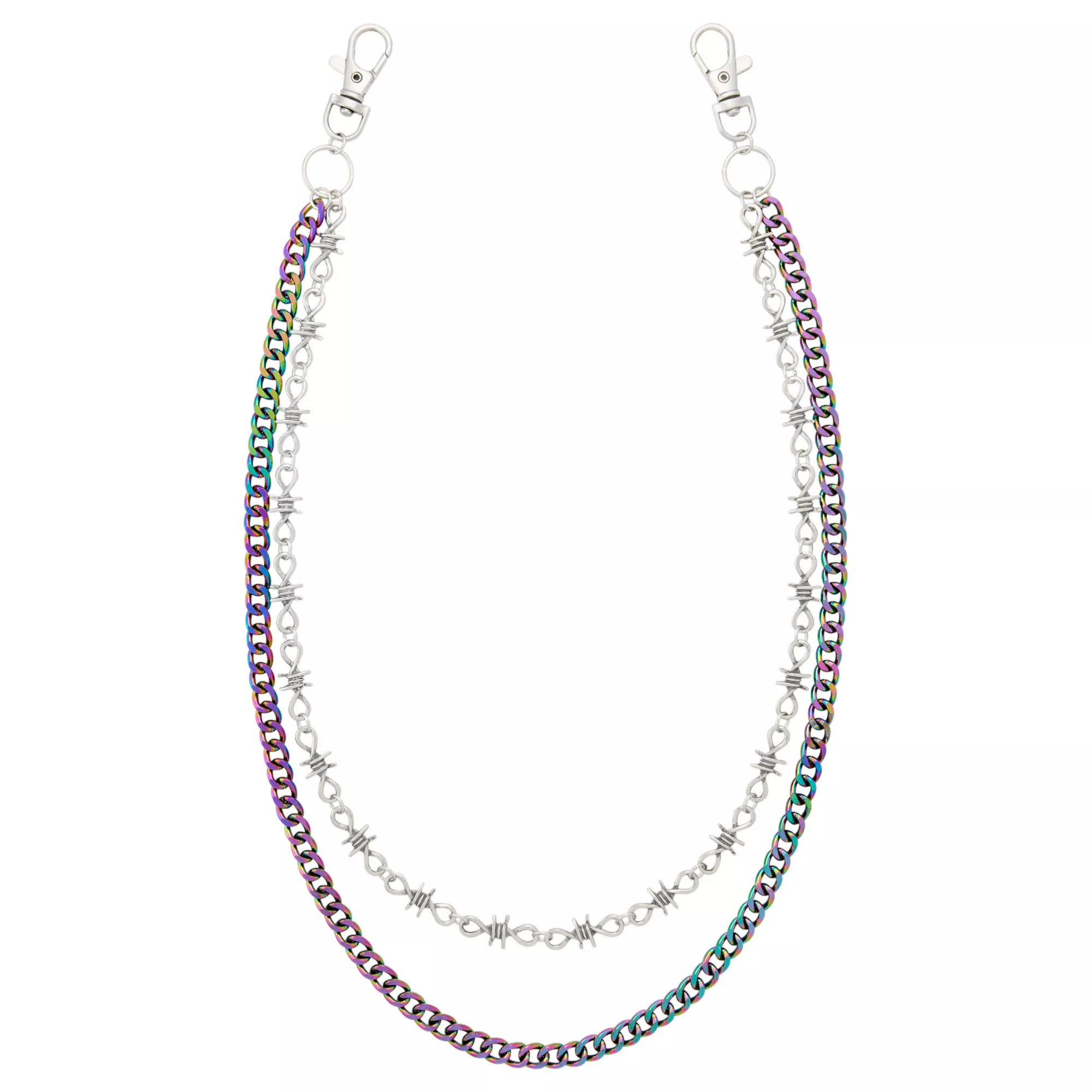 Barb Wire 2-Row Wallet Chain