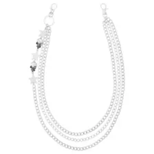 Skull and Stars 3-Row Wallet Chain at Spencer's