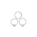 Multi-Pack Spider and Butterfly Hinged Septum Rings 3 Pack - 16 Gauge at Spencer's