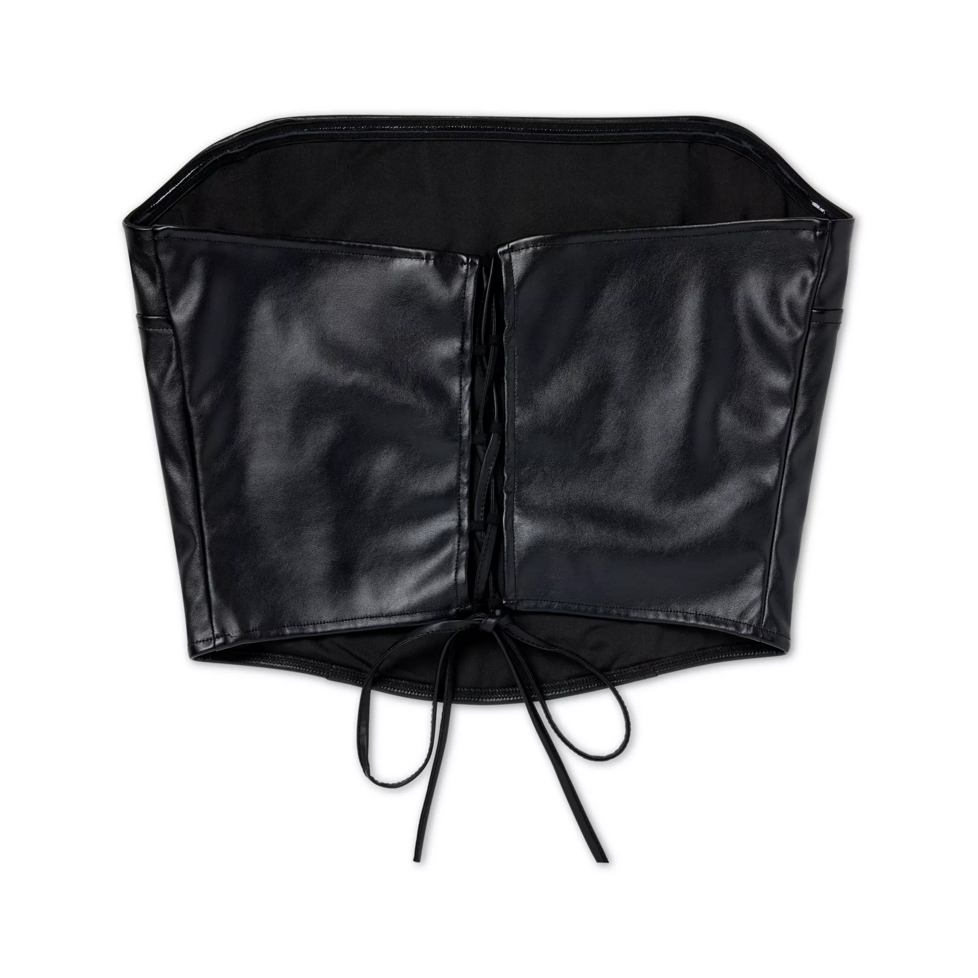 Kayla Malecc Faux Leather Hardware Crop Top