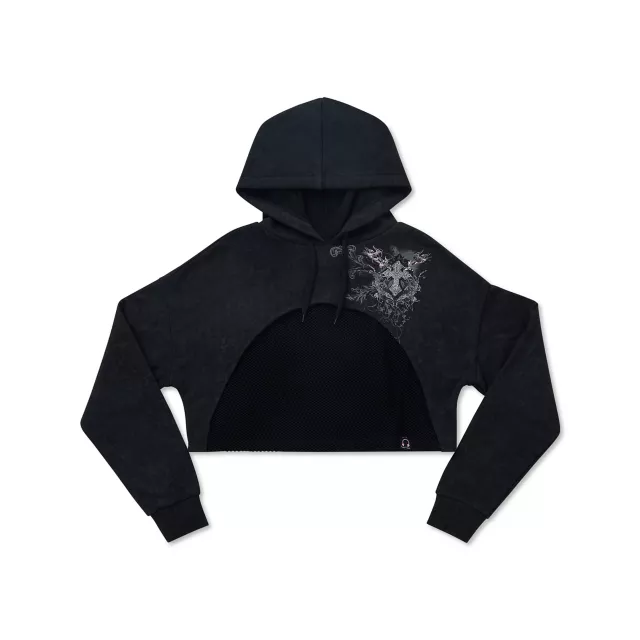 Kayla Malecc Winged Cross Shrug Hoodie at Spencer's