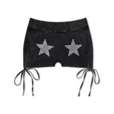 Kayla Malecc Rhinestone Star Booty Shorts at Spencer's