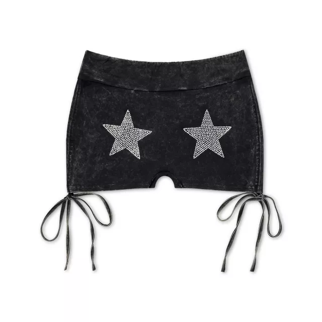 Kayla Malecc Rhinestone Star Booty Shorts