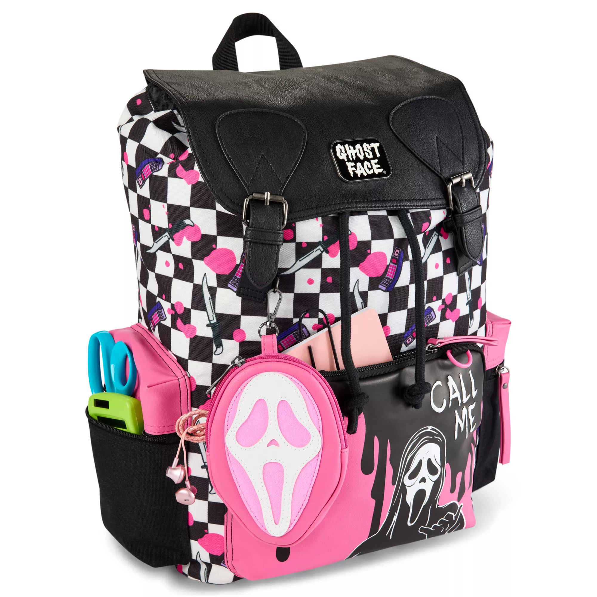 Ghost Face Call Me Rucksack Backpack at Spencer's