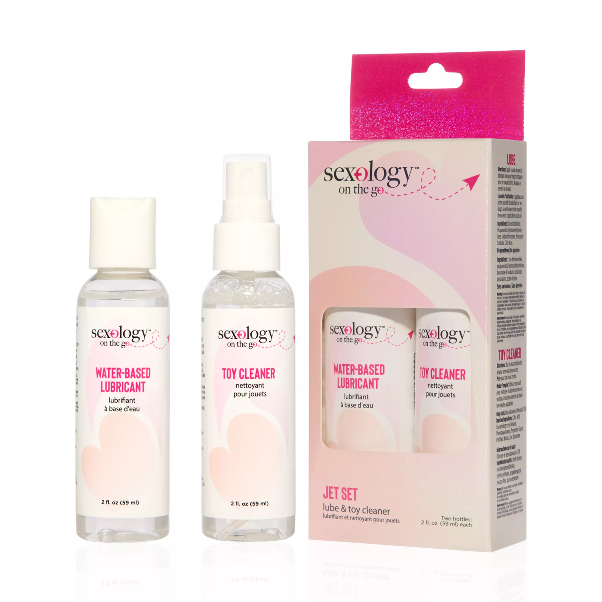 Sexology on the go Jet Set Lube and Toy Cleaner Set - 2 oz. at Spencer's