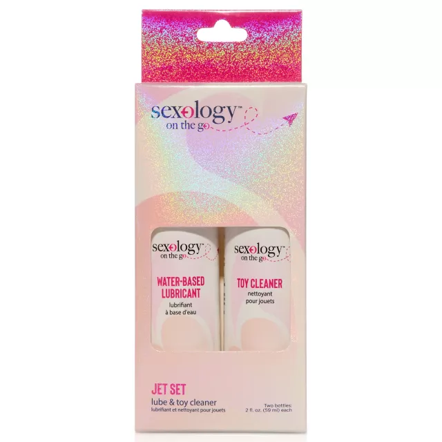 Sexology on the go Jet Set Lube and Toy Cleaner Set - 2 oz. at Spencer's