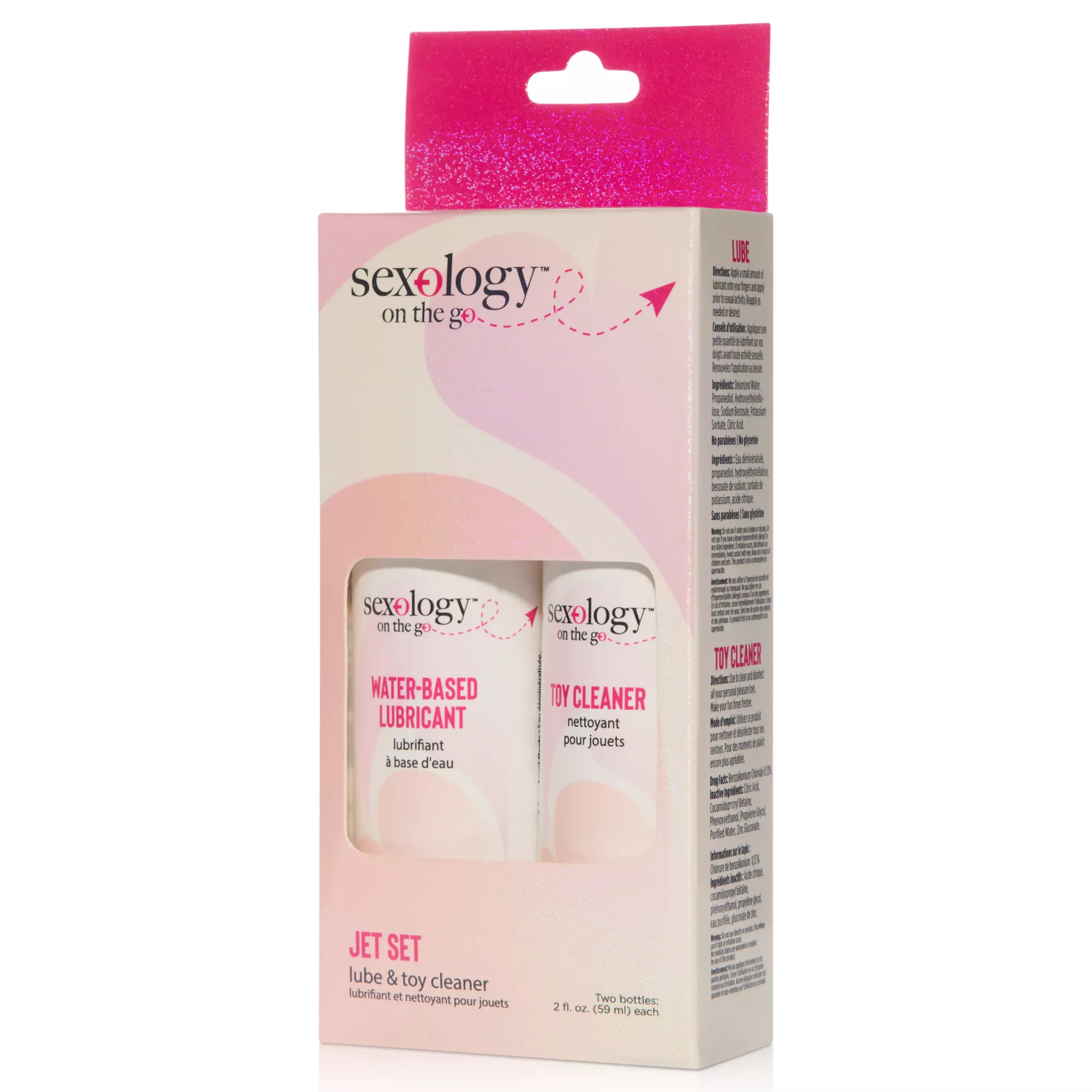 Sexology on the go Jet Set Lube and Toy Cleaner Set - 2 oz. at Spencer's