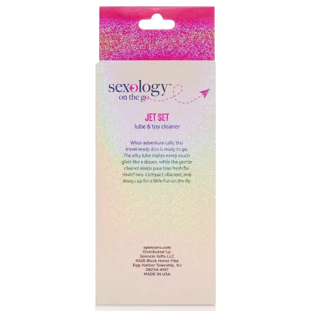Sexology on the go Jet Set Lube and Toy Cleaner Set - 2 oz. at Spencer's