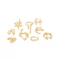 Multi-Pack Star Drip Gold-Tone Assorted Rings - 9 Pack at Spencer's