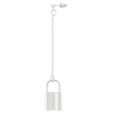 Flame Padlock Chain Dangle Earrings at Spencer's