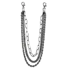 3 Row Varying Links Wallet Chain at Spencer's