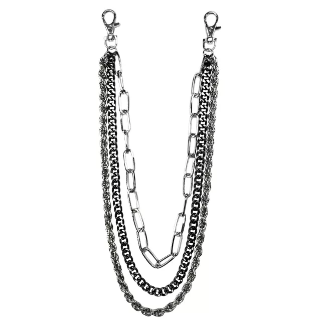 3 Row Varying Links Wallet Chain at Spencer's