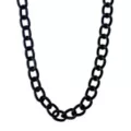 Matte Black Oval Wallet Chain at Spencer's