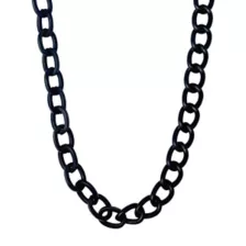 Matte Black Oval Wallet Chain at Spencer's