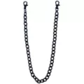Matte Black Oval Wallet Chain at Spencer's
