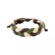 Multi-Pack Multi-Color Beaded and Woven Leather Cord Bracelets - 6 Pack at Spencer's