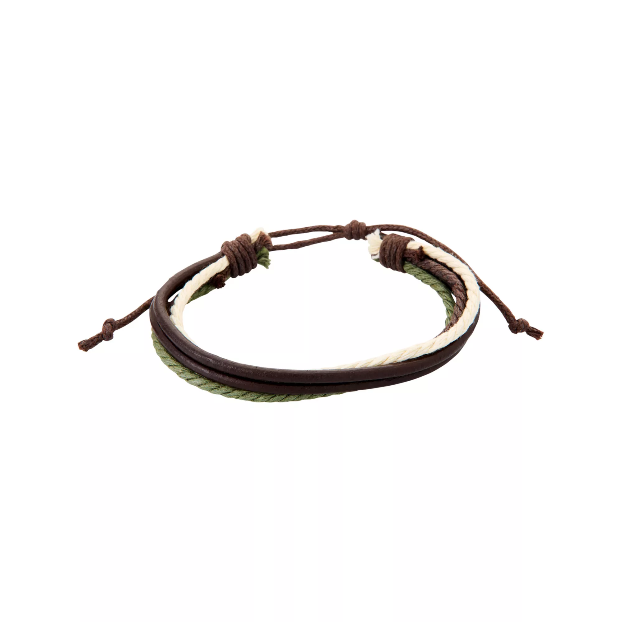 Multi-Pack Multi-Color Beaded and Woven Leather Cord Bracelets - 6 Pack at Spencer's