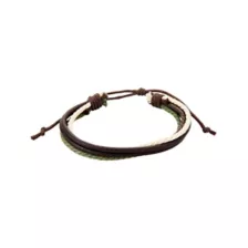 Multi-Pack Multi-Color Beaded and Woven Leather Cord Bracelets - 6 Pack at Spencer's