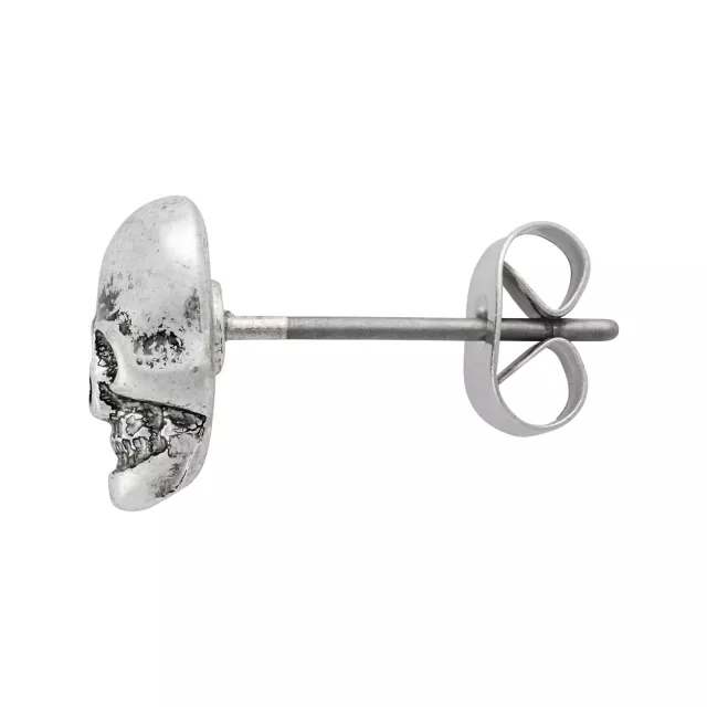 Multi-Pack Black and Pink Spike Heart Skull Earrings - 9 Pair at Spencer's