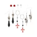 Multi-Pack Gothic Deadly Dagger Mixed Earrings - 6 Pair at Spencer's