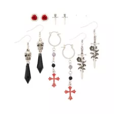 Multi-Pack Gothic Deadly Dagger Mixed Earrings - 6 Pair at Spencer's