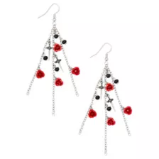 Rose and Dagger Hoop Earrings at Spencer's