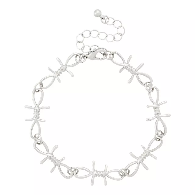 Multi-Pack Heart Spike Barb Chain Bracelets - 4 Pack at Spencer's
