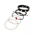 Multi-Pack Rose Sword and Spike Bracelets - 5 Pack at Spencer's