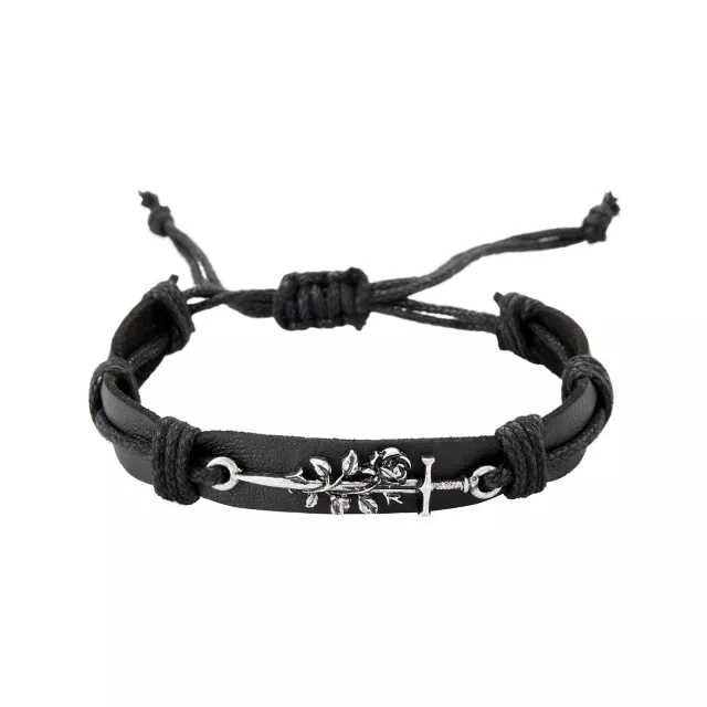 Multi-Pack Skull Sword Cord Cuff Bracelets - 3 Pack at Spencer's