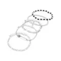 Multi-Pack Skull and Cross Mixed Bracelets - 5 Pack at Spencer's