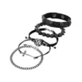 Multi-Pack Gothic Charm Mixed Bracelets - 5 Pack at Spencer's