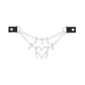 Spike Heart Barbell 2-Row Chain Choker Necklace at Spencer's
