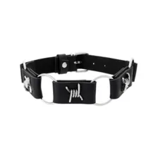 Black O-Ring Chain Choker Necklace at Spencer's