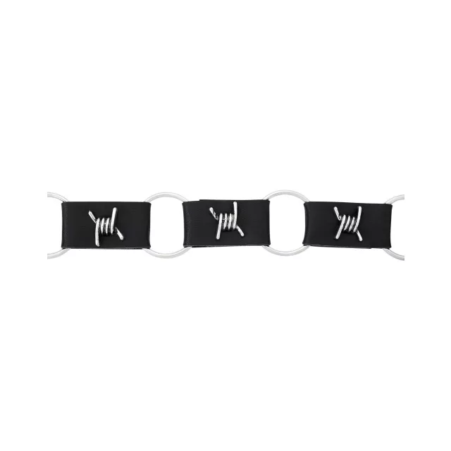 Black O-Ring Chain Choker Necklace at Spencer's