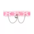Pink Bow Charm Chain Choker Necklace at Spencer's
