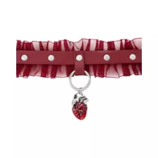 Lace Anatomical Heart Choker Necklace at Spencer's