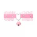 Pink Heart Charm Lace Choker Necklace at Spencer's