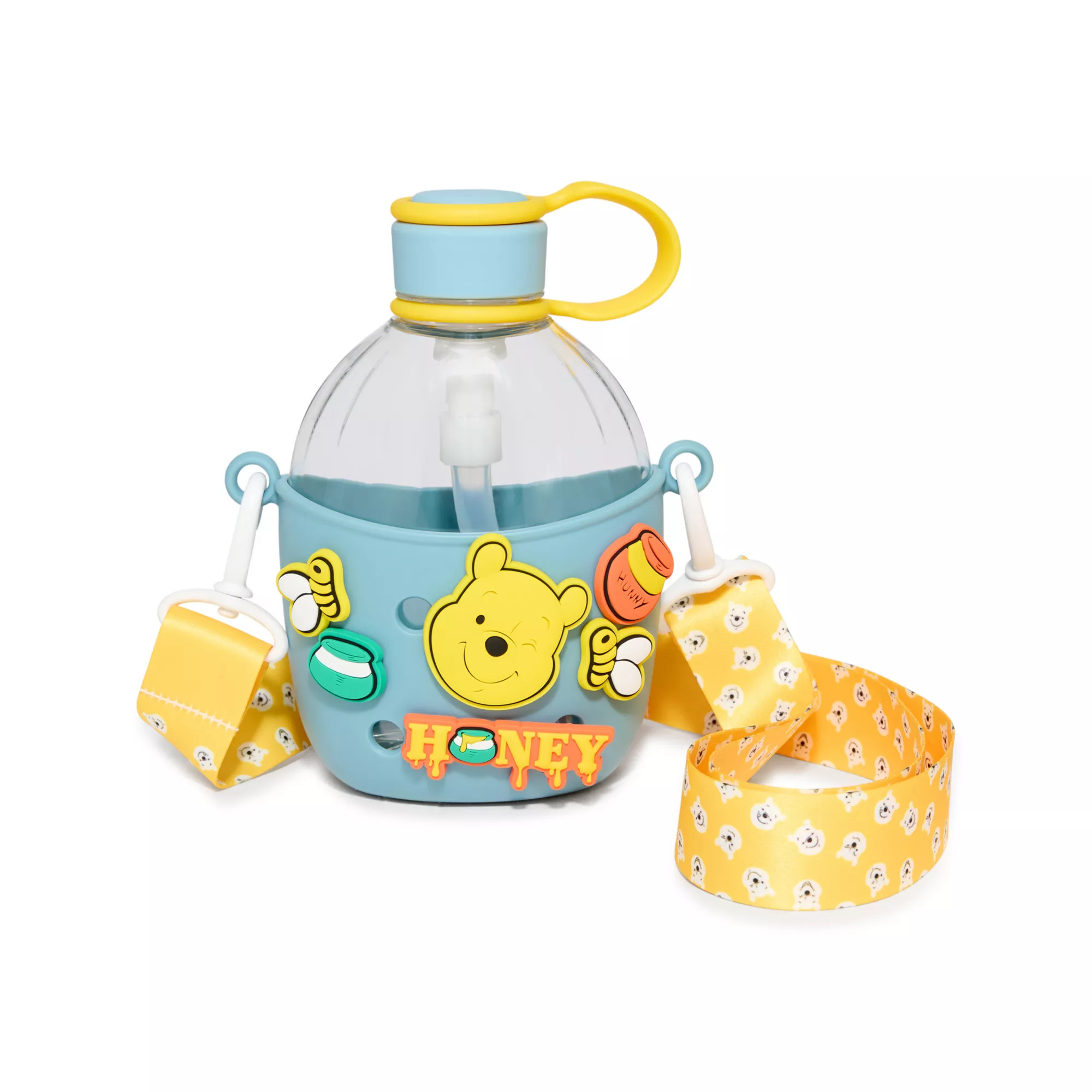 Winnie the Pooh Charms Water Bottle with Strap - 22 oz. at Spencer's