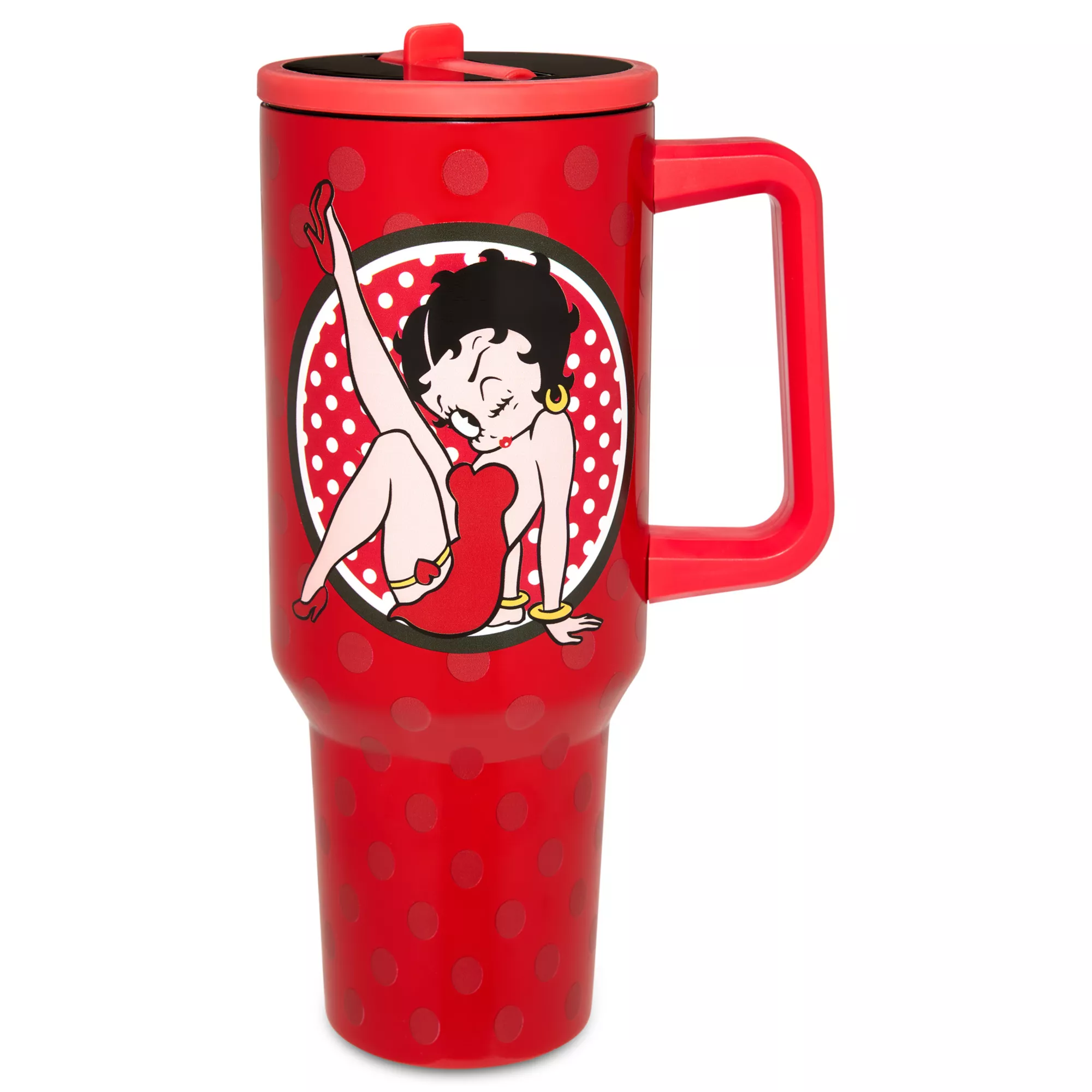 Betty Boop Flip Straw Travel Tumbler - 40 oz. at Spencer's