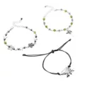 Multi-Pack Green and Silver-Tone Fairycore Bracelets - 3 Pack at Spencer's
